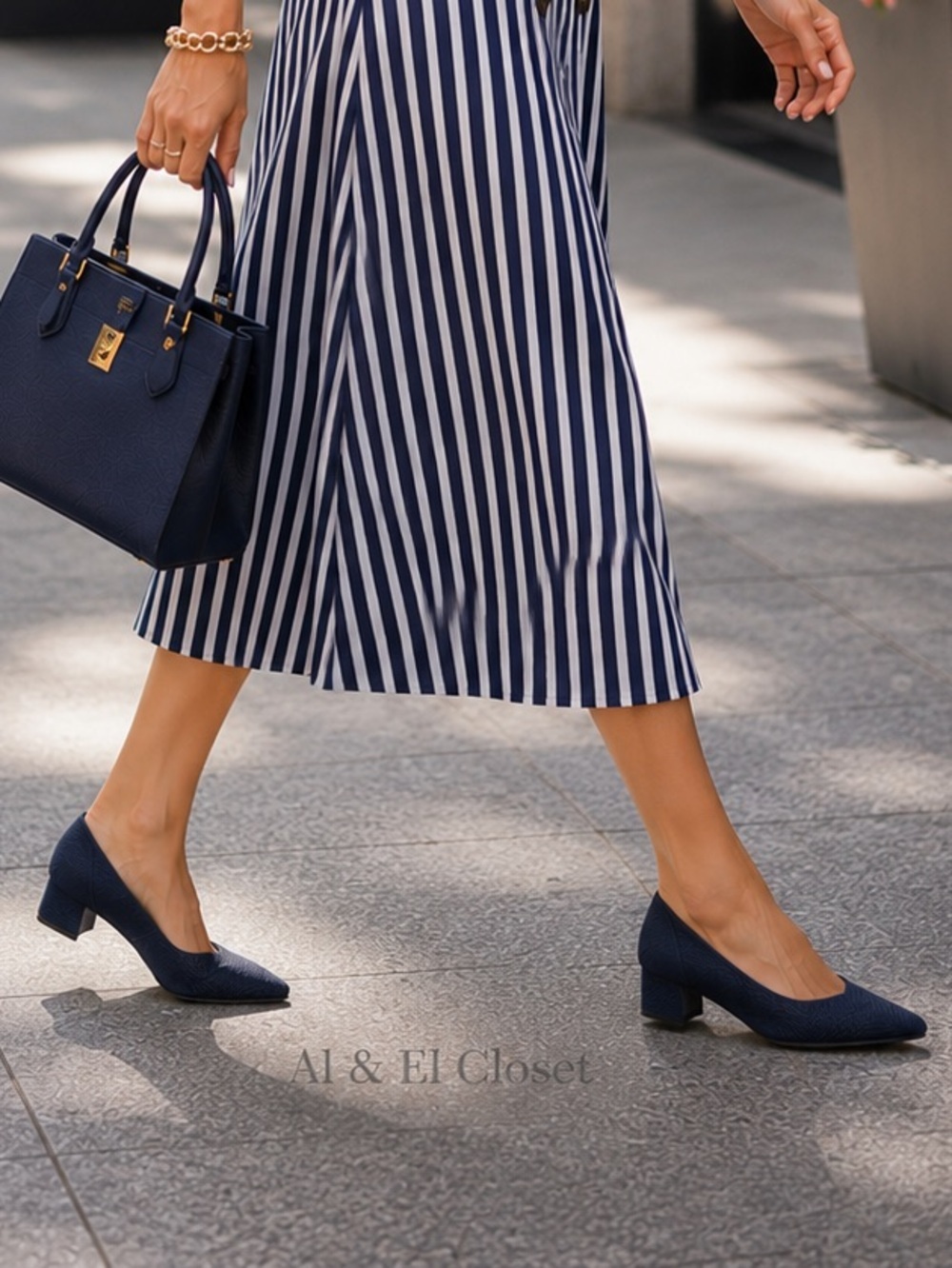 Rothy’s The High Point Navy Herringbone Knit Women’s Heels Size 13 New In Box